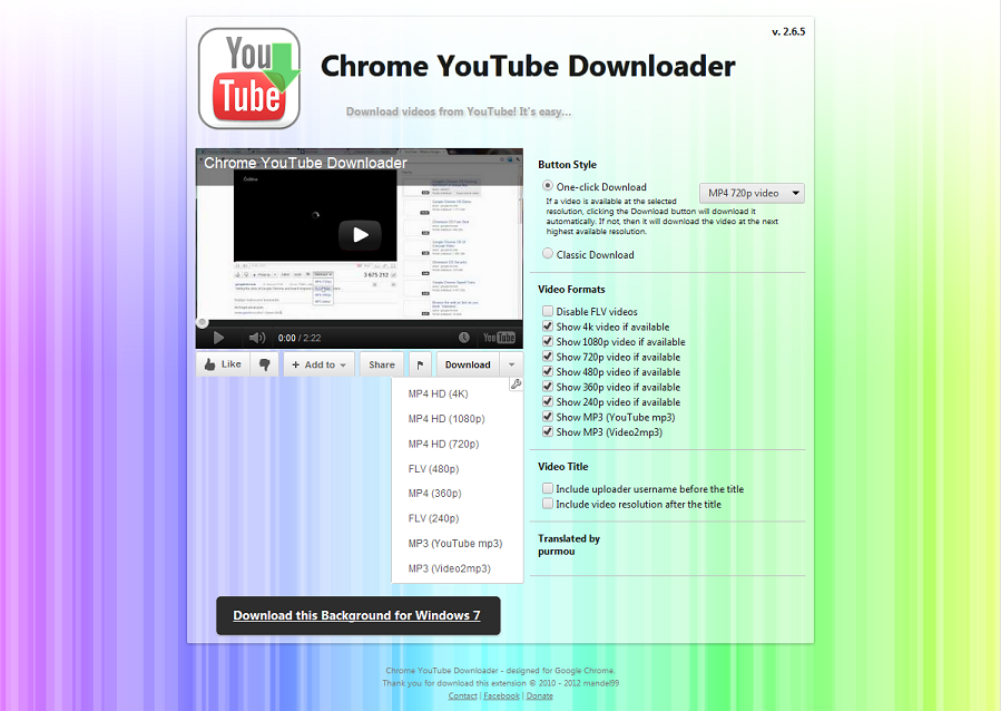 youtube video downloader for mac chrome